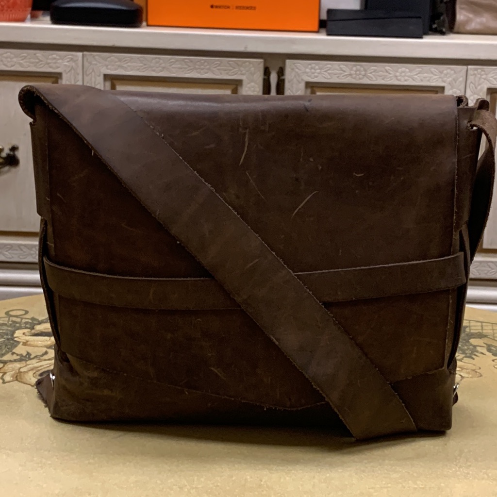Rustico Brown Leather Saddle Bag
